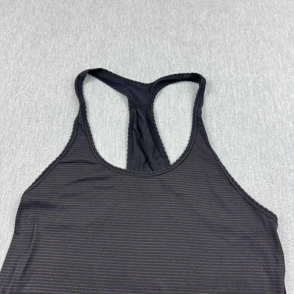 Lululemon Tank Top Womens 8 Black 105 F Singlet Performance Yoga Gym Active - Picture 2 of 9